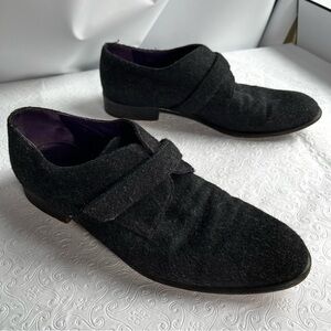 Ralph Lauren Vintage Purple Label Monk Strap Oxford Shoes Women 8.5 Italian Made